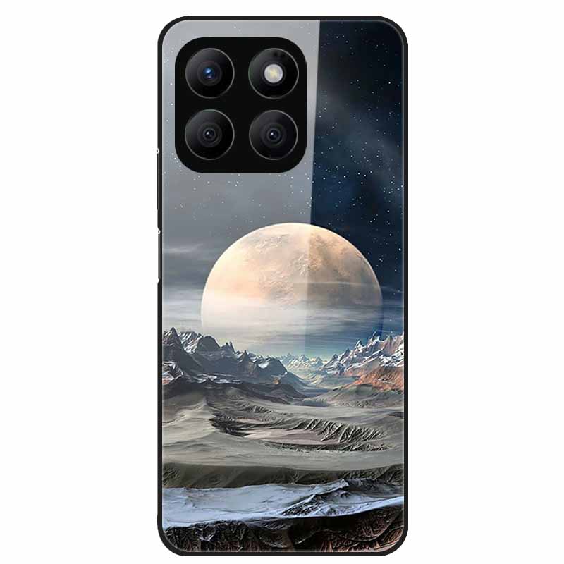 For Honor X8C Case Tempered Glass Hard PC Back Shell for Honor X8C 4G Phone Cases Bumper Covers for HonorX8C X 8C Fashion Shells