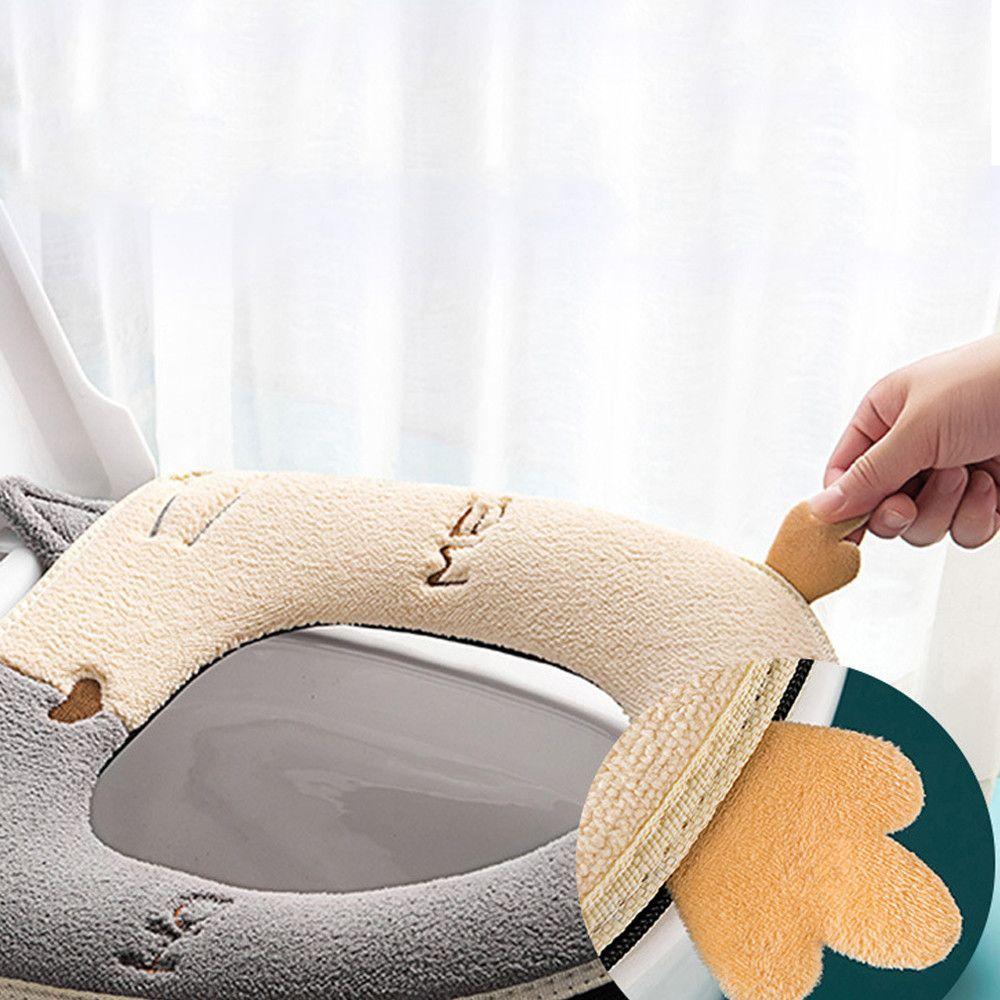 Universal Plush Warm Thicken Toilet Cushion Toilet Seat Cover Seat Mat Bathroom Aceesories