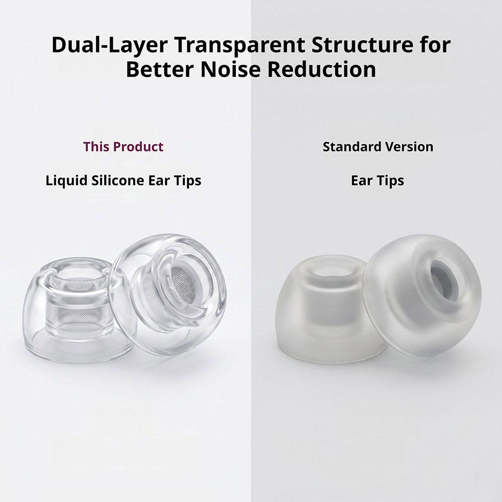 Soft Liquid Silicone In-Ear Earbud Protective Covers For Apple AirPods Pro 3 Replacement Silicone Ear Tips Anti Slip Ear Caps