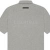 Fear of God Essentials SS21 Kurzarm Polo Unisex Poloshirts Dunkel-Melange-Haferflocke FOG-SS21-615