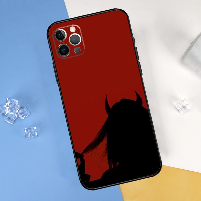 

Devil Girl Woman Phone Case For iPhone 16 Pro Max 16e 12 13 Mini 11 14 15 Pro Max XR 15 16 Plus Cover Shell iPhone 16