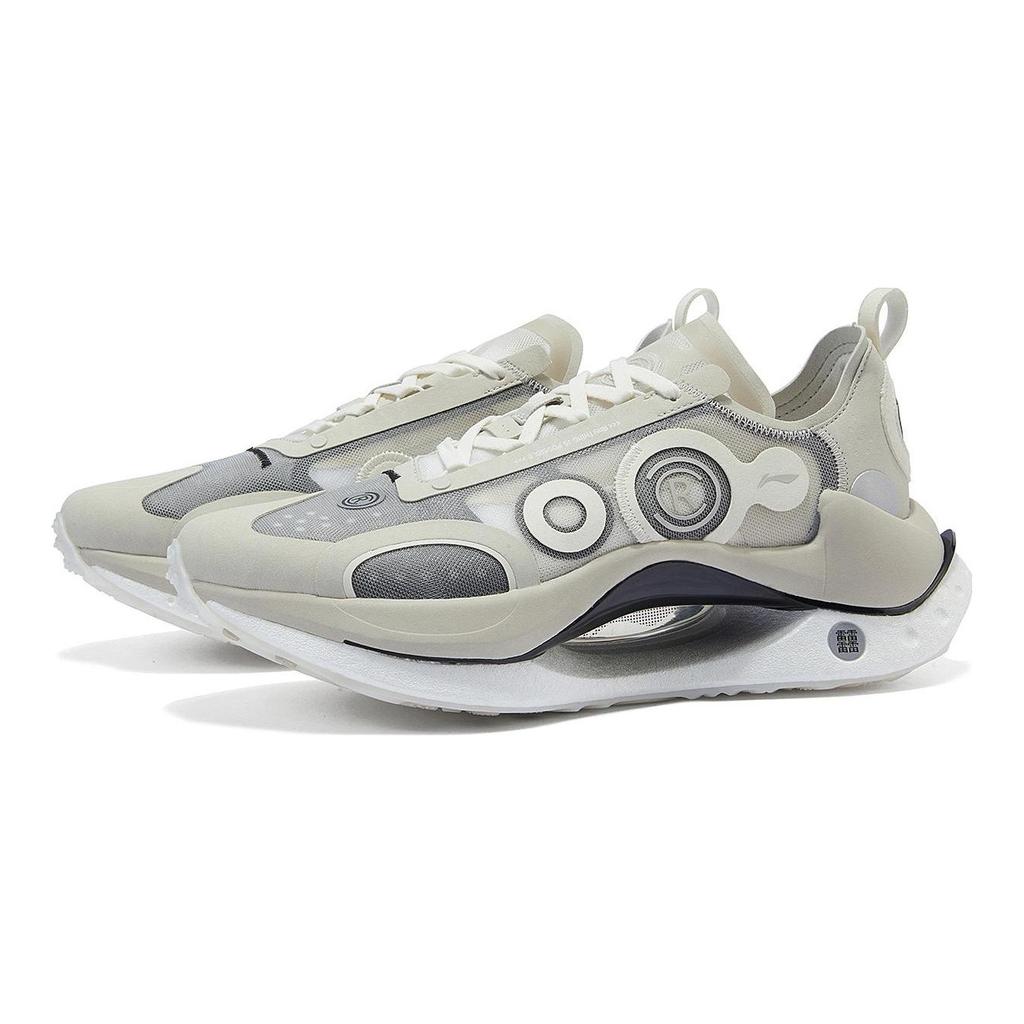 Li Ning Absolute Shadow CRC Non-Slip Low-Top Casual Shoes Men Shoes Gray White AZGT017-3