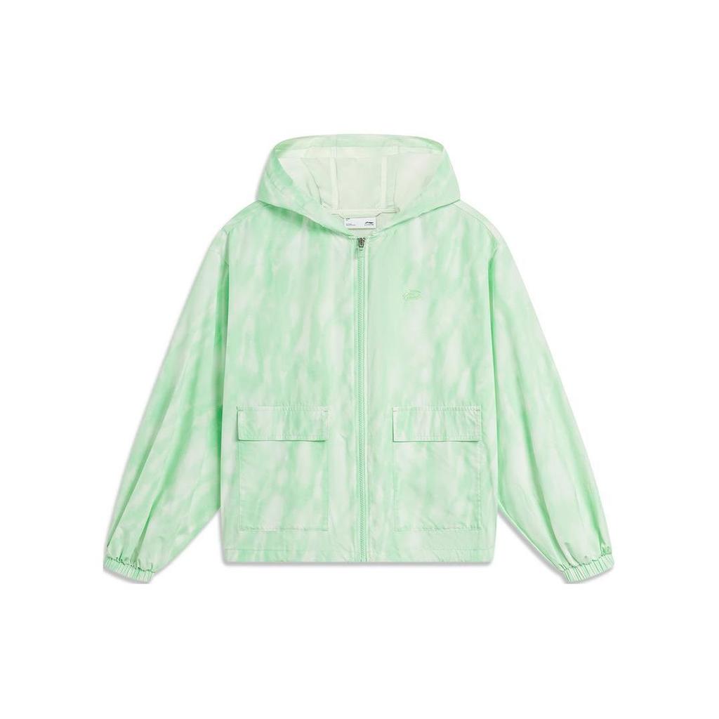 Li Ning Sports Lifestyle Series Ultraviolet Protection Lightweight All-Over Print Trendy Loose Hooded UPF50+ Sun Protection Jacket AFDU374-2