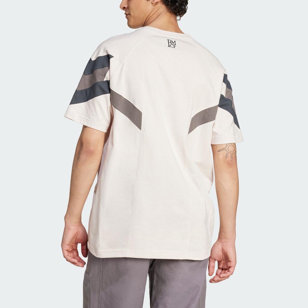 Adidas Originals Real Madrid T-Shirt Crew Neck Casual Sports Short Sleeve Men Tops Dark-Heather-Gray IM7467