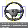 Hand Sewing Car Steering Wheel Cover Braid on the Steering wheel For Volkswagen Golf 7 Mk7 2012-2020 VW T-Cross 2018-2025 2025