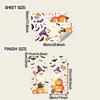 Cartoon Halloween Ghost Bat Outdoor Balcony Glass Window Home Decoration and Beautification Window Stickers