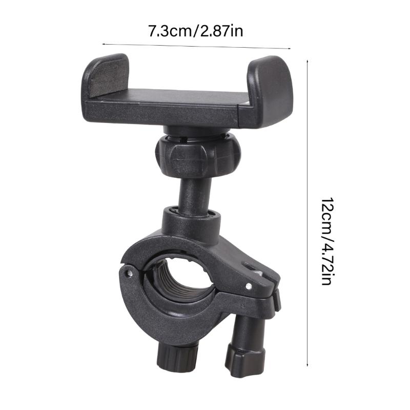 Phone Holder Clip for 4.5 to 7inch Devices Incorporating Protective Sponge for Secure Attachment on Bikes Motorcycles