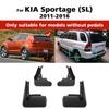 4PCS Car Mud Flaps Splash Guards Mudguards Car Mud Flaps Compatible with KIA Sportage SL 2011 2012 2013 2014 2015 2016