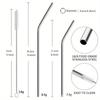 304 Stainless Steel Straws for Bars, Milk Tea, Juice & Coffee Shops