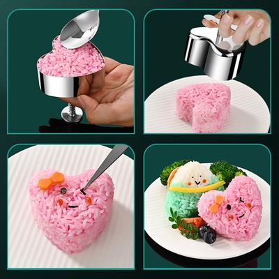 Stainless Steel Sushi Molds Rice Ball Mold Bento Tool Onigiri Mold Big Japanese Kitchen Tools Sushi Accessories