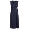 Zhili 2025 V-Neck Gray Slim Fit Midi Vest Dress - Simple, Elegant Spring Style