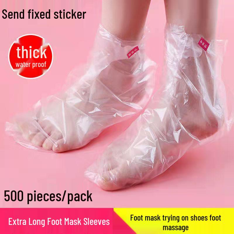 Disposable Moisturizing Foot & Hand Mask - Transparent, Waterproof Cover for Home Care