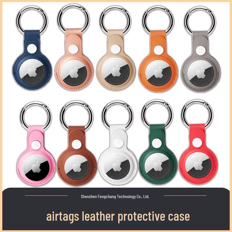 Leather Anti-Lost Protective Case for Apple AirTag 1/2