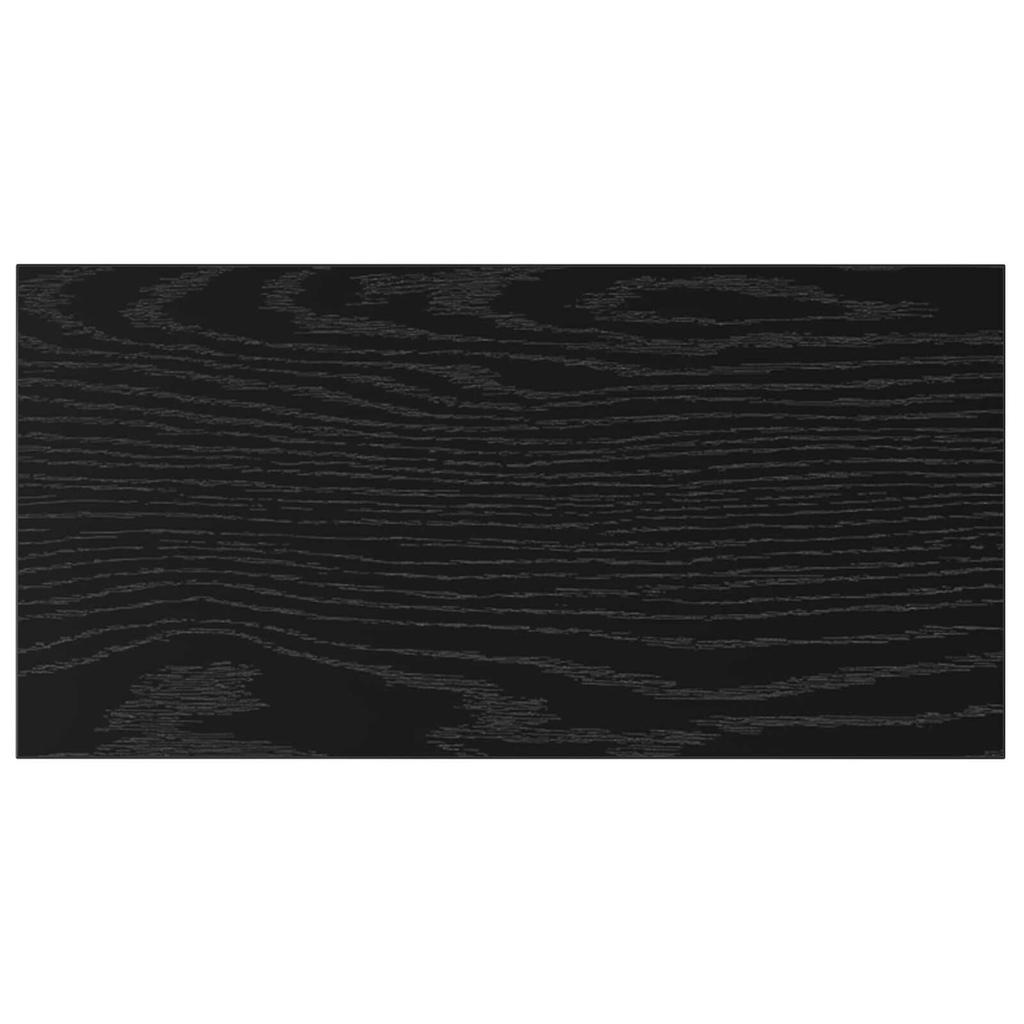 vidaXL Wandmontierte Regale Schwarze Eiche MDF 40 X 20 X 1,5 Cm