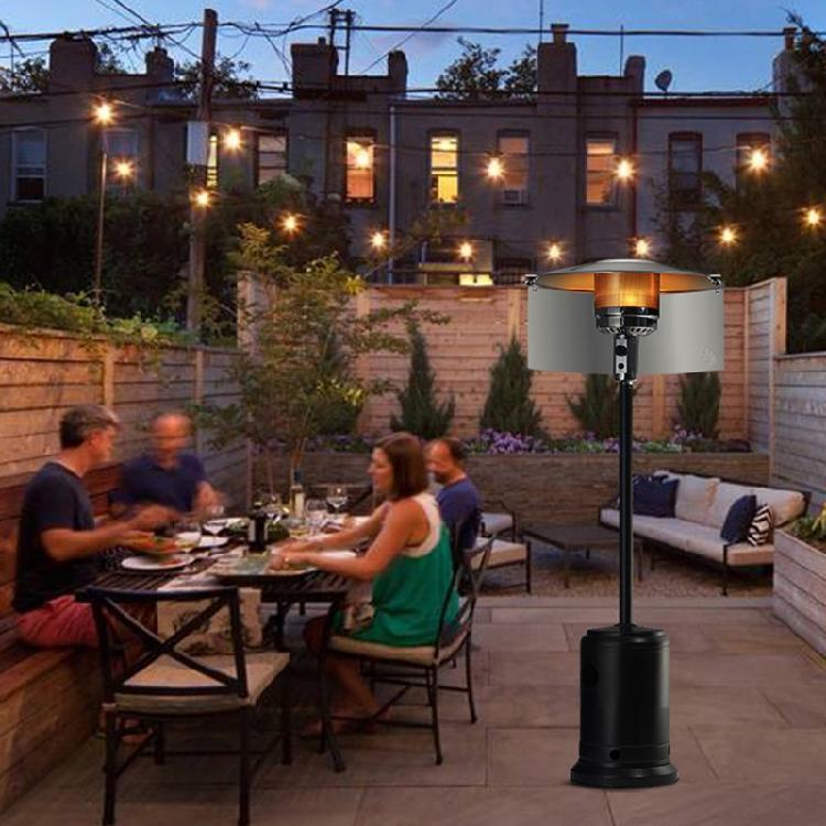 Patio Effective Heater Reflector Shield, Heat Focusing Reflector For Round Natural Gas And Propane Patio Heaters Outdoor