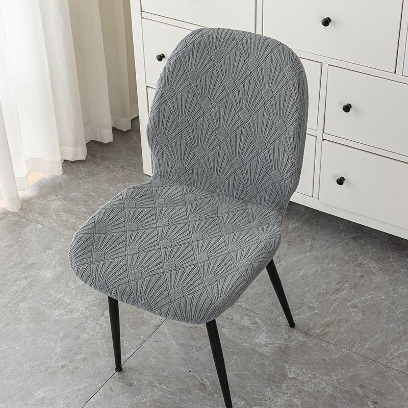 Shell-Shaped Chair Cover Thickened High-Elastic Household Dining Chair Cover All-Season Universal Scallop-Shaped Stool Cover All-Inclusive