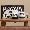 Cute Panda Ceramic Coffee Mug with Tea Caddy