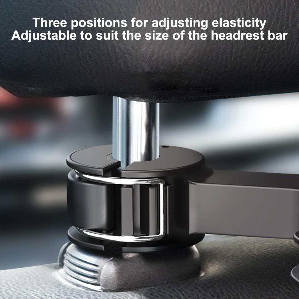 USB Powered Car Cooling Fan 360 Rotatable Car Seat Headrest Fan 3 Speeds Cooling Backseat Fan for Sedan SUV Truck Van Back Seat