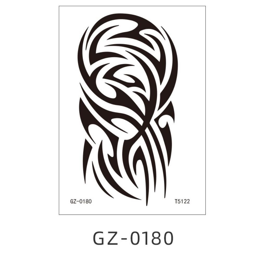 Long-lasting Black Tattoo Stickers Elegant Body Art Tattoo Temporary Tattoo Stickers  Women Men