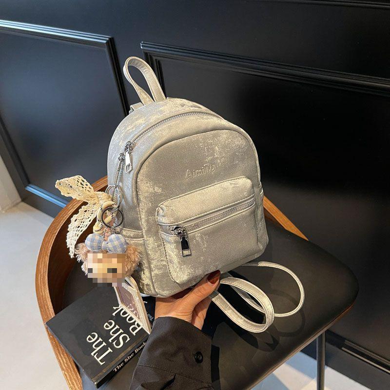 Mi Rabbit Women s Bag 2 New Simple Solid Color Texture Trend Versatile Casual Fashion Backpack