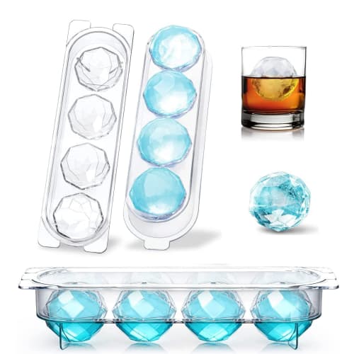 

Round Ice Maker, Ice Maker for Making Round Ice [New for 2023] Clear Ice, Long-Lasting, Whiskey Ice, Rock Ice, Large Ice, Approx. 5.2cm Diameter, Easy