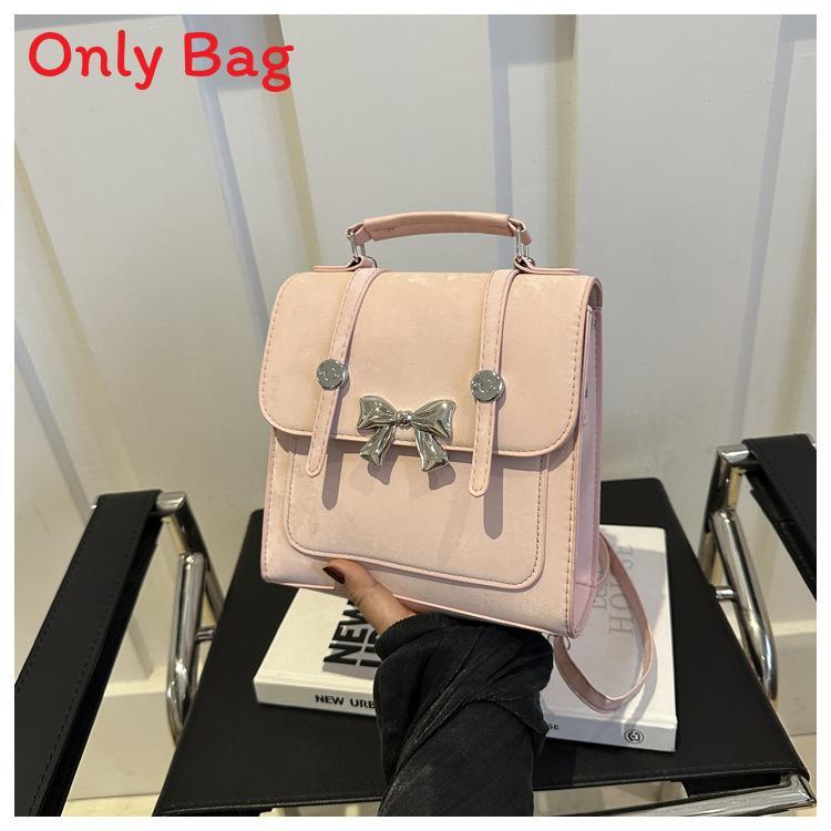 

Urban Style Pu Small Shoulder Bag With Soft Structure And Dual Straps For Daily Outings рожевий
