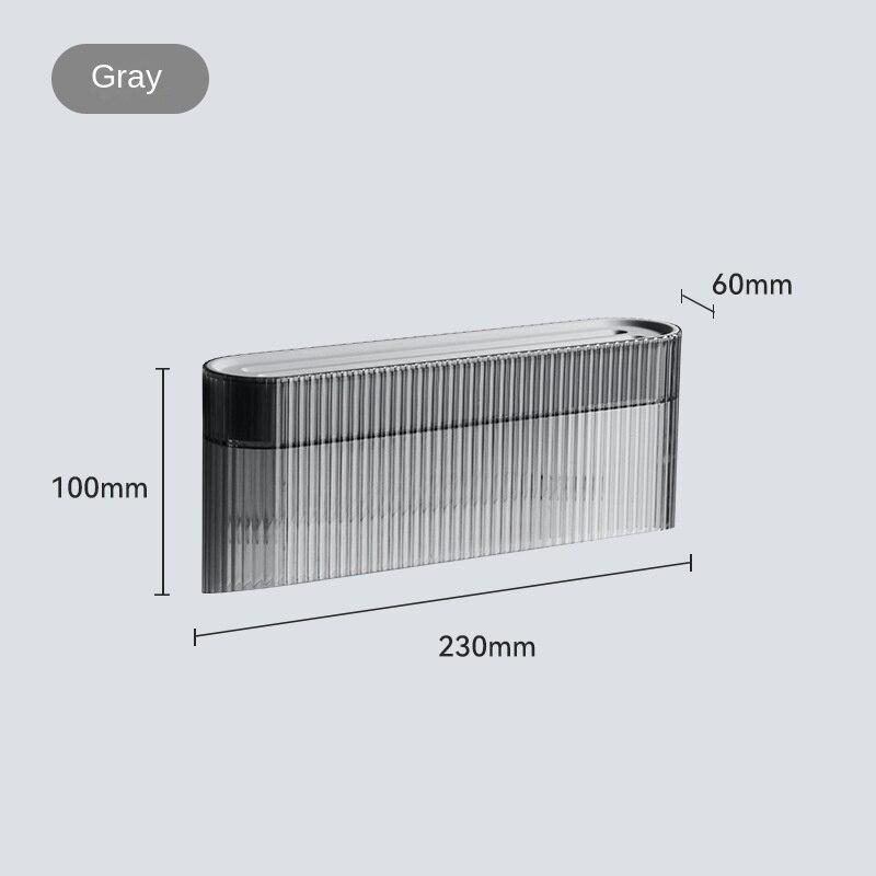 

Держатель ножа Безударная полка для хранения кухонных ножей Настенный встроенный бытовой простой настенный нож Хранение кухонных ножей Short-Gray