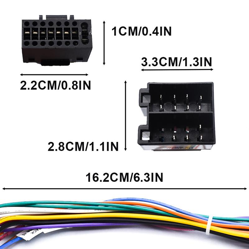 16P Male Plug ISO Female Connector Wiring Harness 16 Pin to ISO Cable Adapter Universal Accessories For Car Android Head Unit