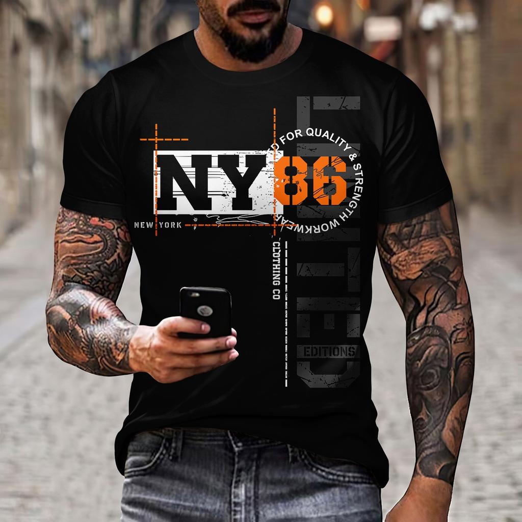 Camiseta de Verano para Hombre3DImpresión de Letras de Calavera Moda Manga Corta Ropa de Hombre Cuello O Ocio Poliéster Camiseta Ropa de Calle