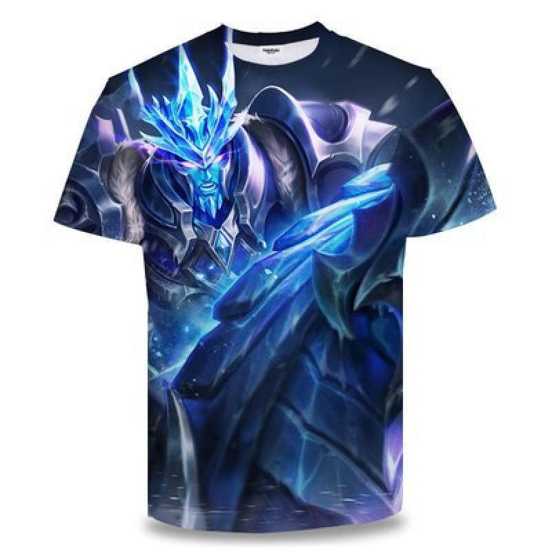 Summer King of Glory Game Clothes Men's Short Sleeved T-shirt for Middle School Students 3D Digital Printed T-shirts Top