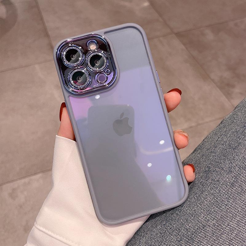 

Подходит для чехла iPhone15, Apple 13promax Креативная блестящая пленка для объектива Полное покрытие, 14 Противоударный защитный чехол iPhone15