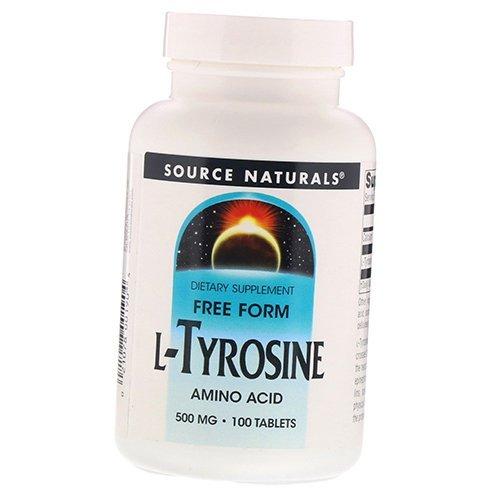 Тирозин, L-Tyrosine 500, Source Naturals  100таб (27355026)