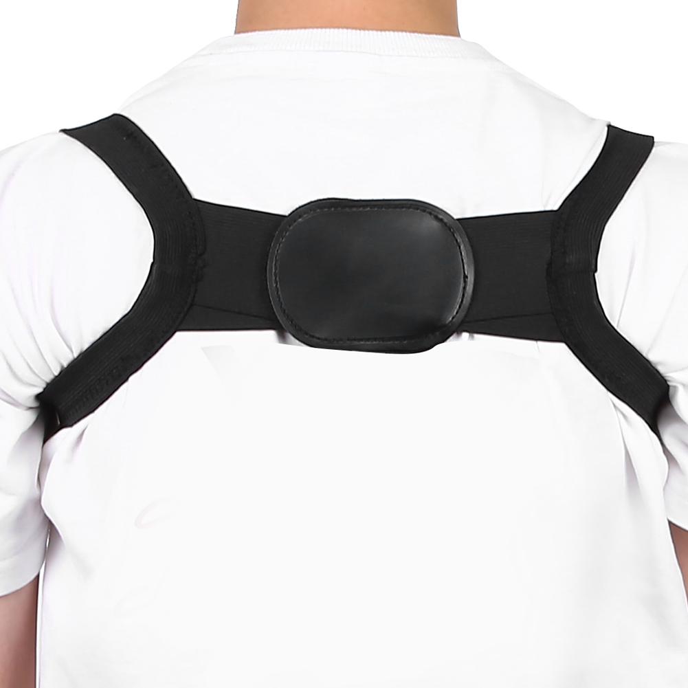 Adult Unisex Posture Corrector Brace Back Spine Support Hunchback Correction BeltBlack S