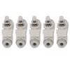 5 Stück Drosselventil Durchgangsventil PVC Regulierventil Pneumatikfittings für 4mm Rohrdurchmesser