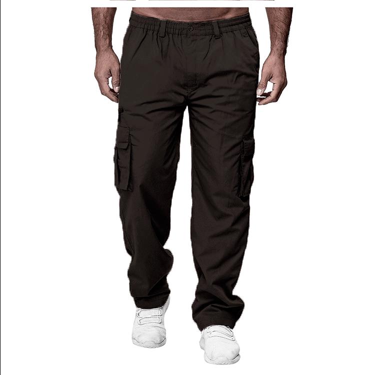 Men's 2025 Casual Loose Straight Cargo Pants for Outdoor Sports & Running