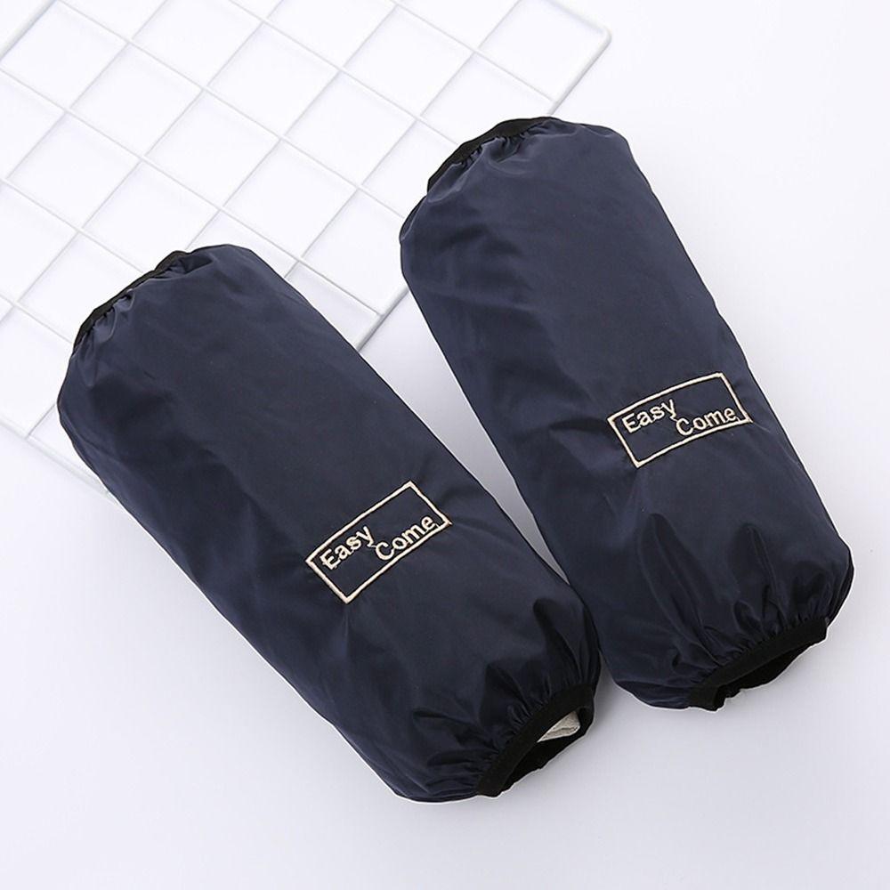 Embroidered Long Waterproof Oversleeves Against Dirt Dishwashing Cleaning Sleeves Men's
