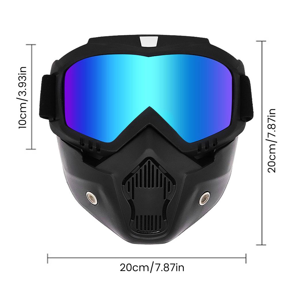 Dustproof Motocross Glasses Windproof Motorcycle Goggles Breathable Full Face Protective Motorbike Dirt Bike MTB Helmet Mask