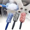 Car Cleaning Brush Multi-Purpose Microfiber Wheel Brushes Portable Rim Wheel Tire Brush for Car Tire Accessories Cleaning Tool