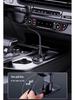 Magnetic Car Phone Holder with 15W Wireless Charger & Retractable Line, Rotating Stable Design