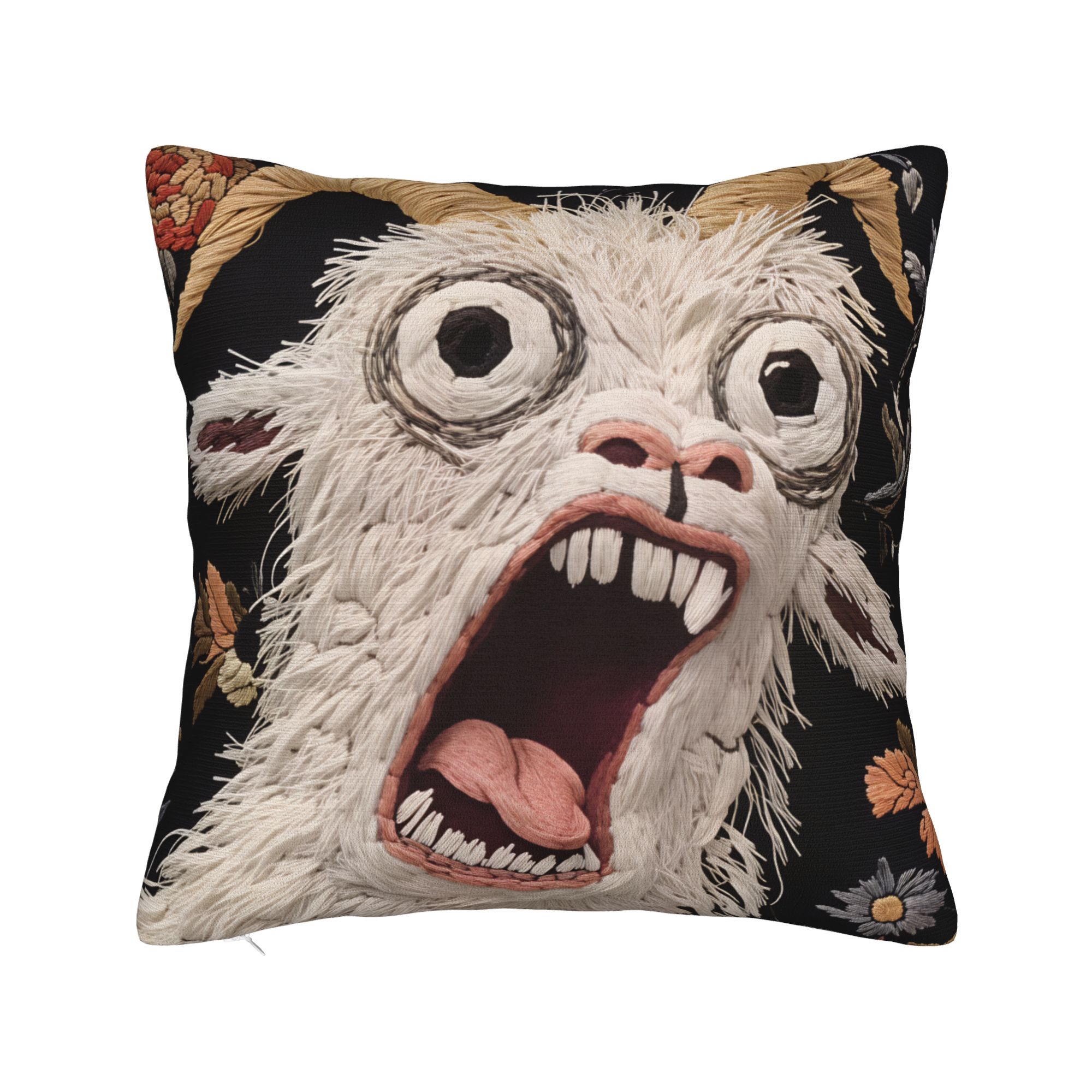 Annier Unisex Screaming Goat Funny Animal Pillow Cover Morden Pillow Case For Chair Sofa Home Decor Comfy Pillowcases Gift