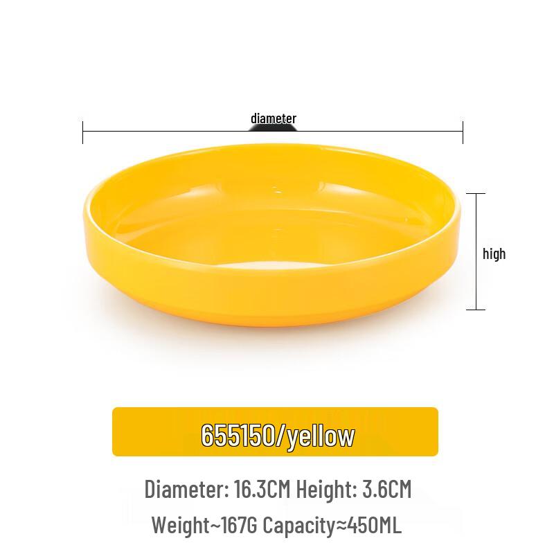 Korean Style Melamine Round Deep Dish
