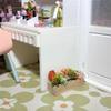Zufällige Eine Puppenhaus-Miniatur Sukkulente Holztrog Grün Pflanztopf Modell Mikro-Landschaft Dekor Ornamente Rollenspielzeug