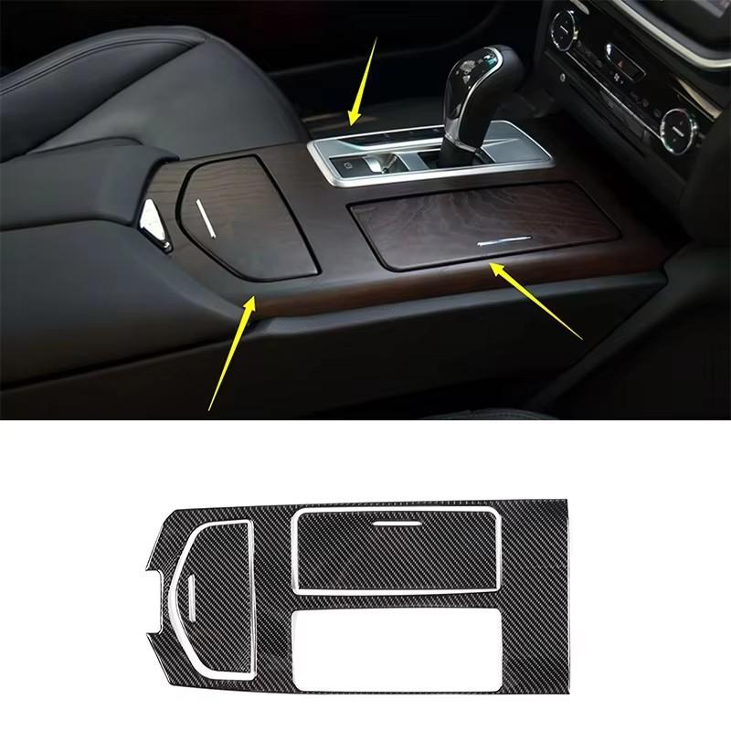 Soft Carbon Fiber For Maserati Ghibli 2014-2026 Car Center Control Gear Panel Cover Trim Sticker Car Accessories