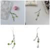 Handmade Four Leaf Clovers Phone Charm Stylish Phone Chain Phone Accessory Portable Keychain for Trendy Women Ladies