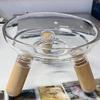Protect Neck Elevated Cat Bowl Transparent Ins Cat Feeding Dishes  Dry/Wet Food