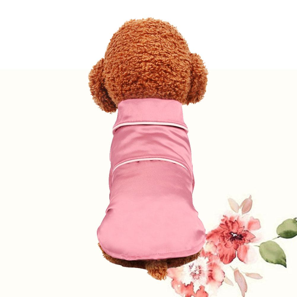Dog Apparel Fashion Cotton Pet Clothes for Small Dogs Pajamas Shirts Keep Warm Cute Stripe Design Lightweight Wind Proof