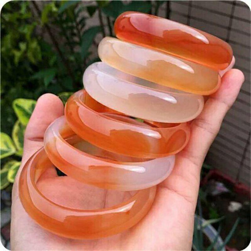 Brazilian Ice Agate Bracelet: Fresh Medium Width, Beautifully Thick and Vibrant Chalcedony