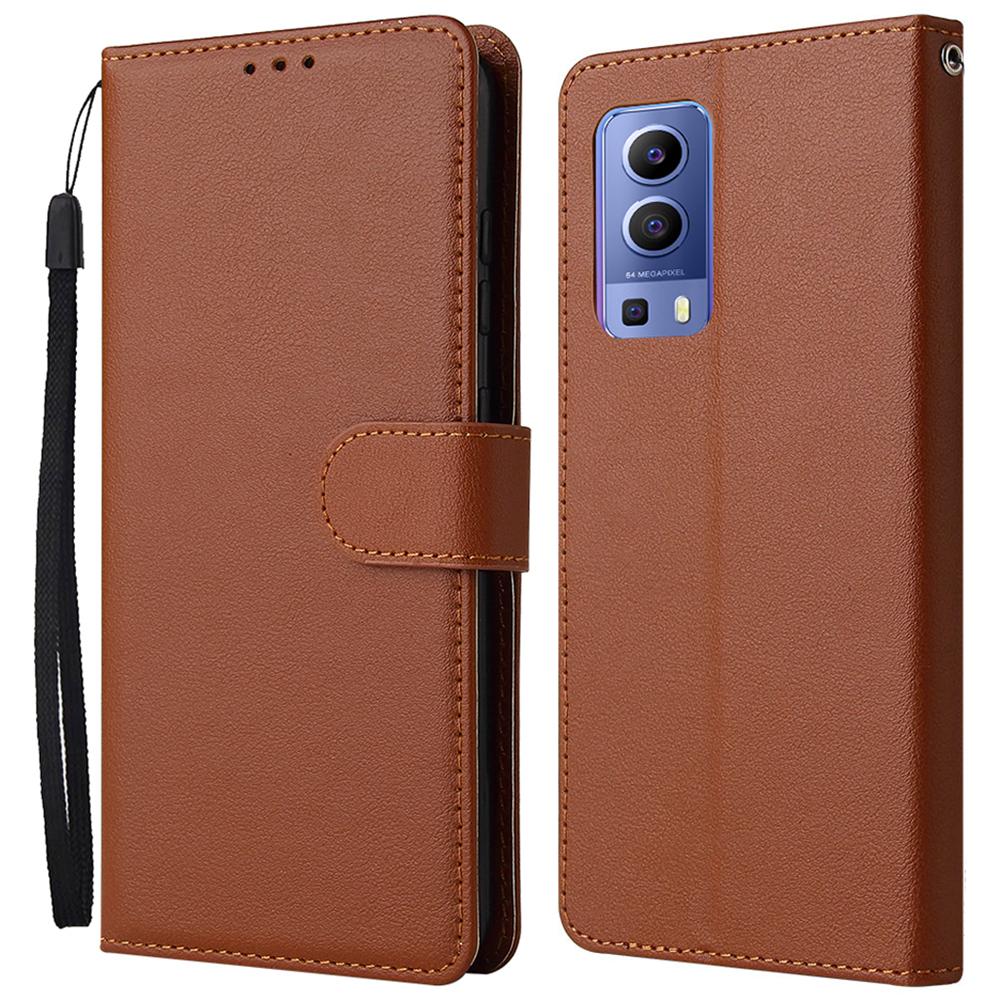 Wallet Phone Case for Vivo Y75s 5G/T1x 5G/Y72 5G/iQOO Z3/Y53s 4G/Y53s/Y52 5G PU Leather Cover