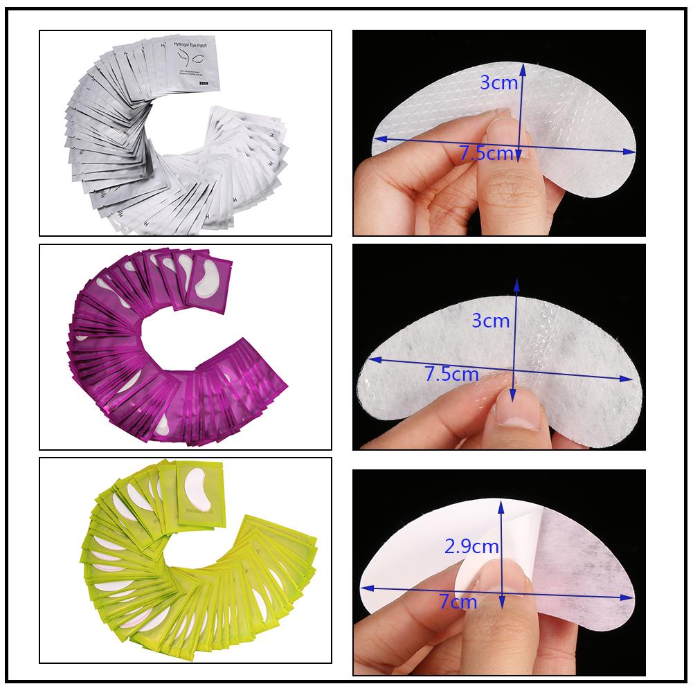 10/30Pairs 6Types Lint Free Hydrogel Eyelash Extension Patches Under Eye Gel Pads Sticker