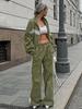 Autumn/Winter 2025 Women's Color Block Sports Suit: Casual Two-Piece Set for Commute